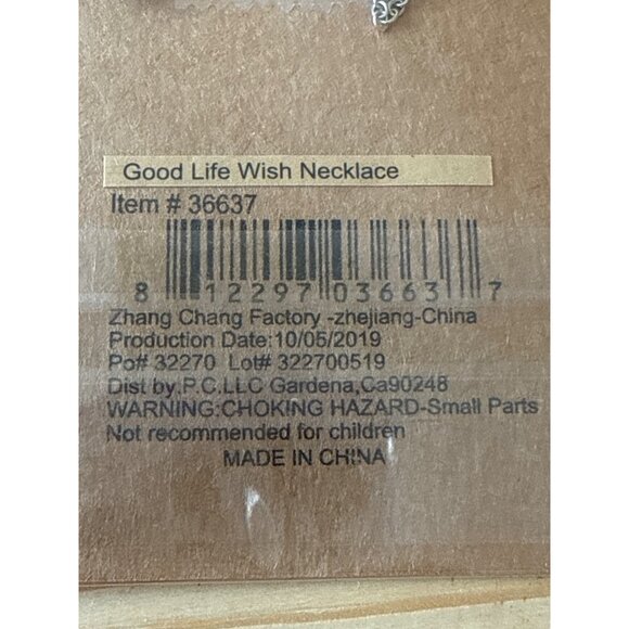 Good Life Wish Necklace With Shell Charm For Women - Picture 4 of 4